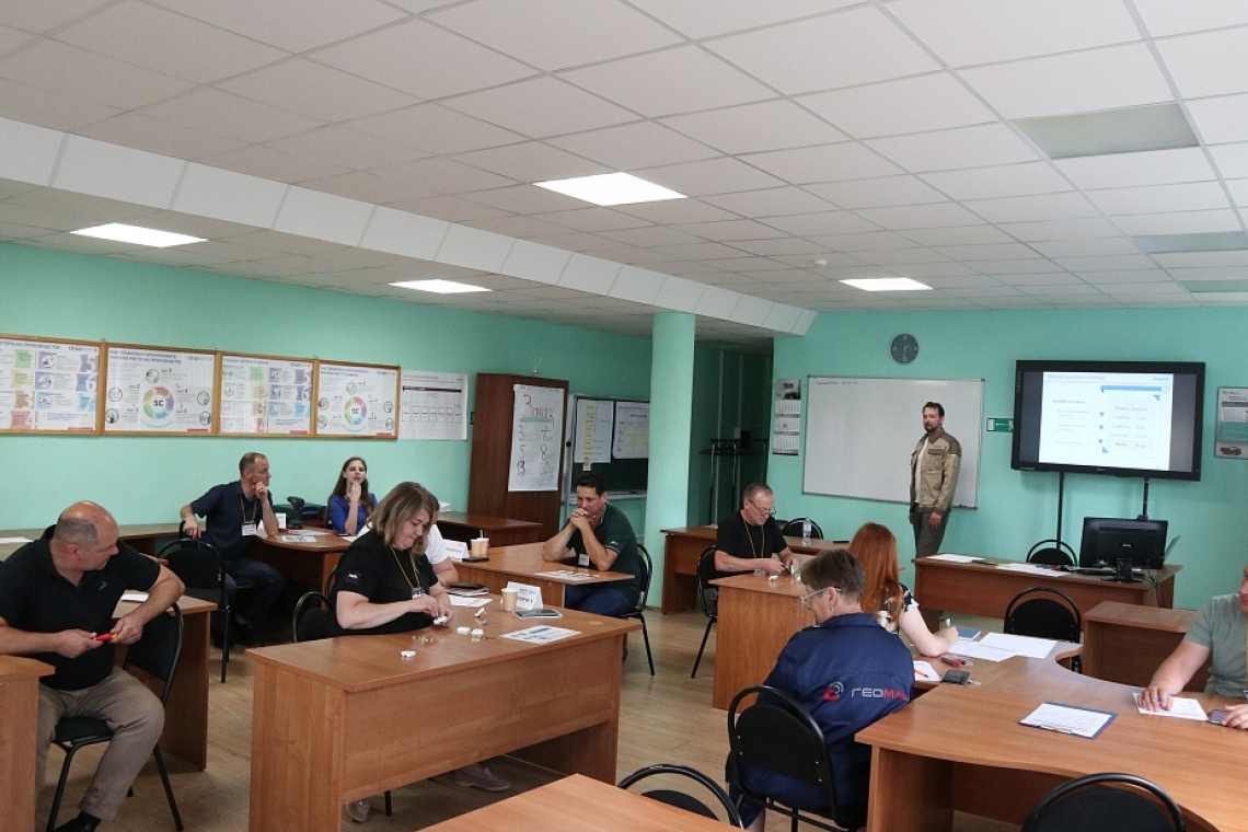  Сотрудники РЦК провели на заводе «Геомаш» тренинг по основам бережливого производства