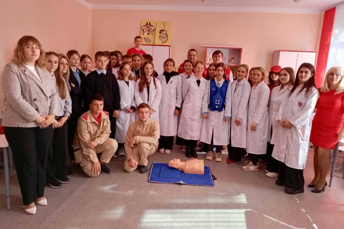 В курчатовской гимназии №1 открылся Центр оказания первой медицинской помощи