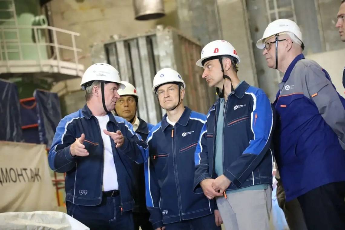 Александр Чепик впервые побывал с визитом на стройплощадке Курской АЭС-2