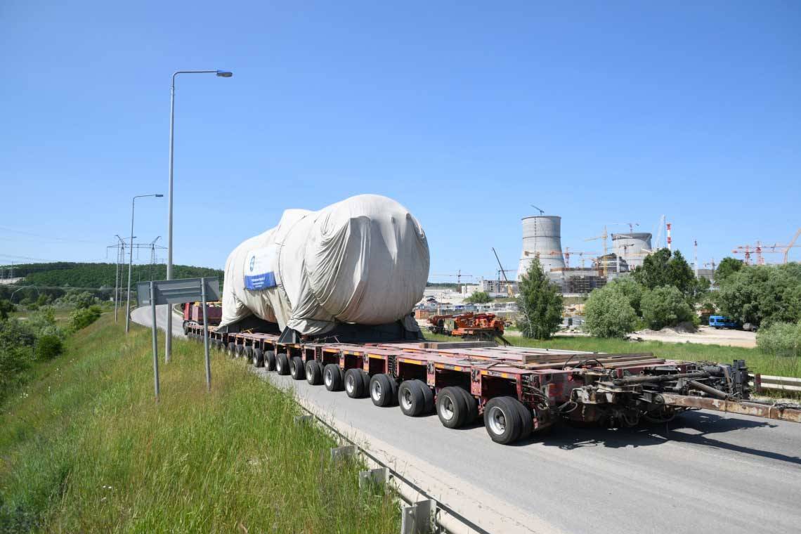 На стройплощадку Курской АЭС-2 доставлен третий парогенератор реакторной установки ВВЭР-ТОИ