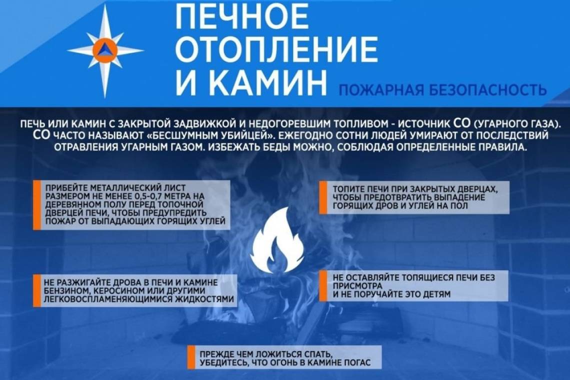Зимой возрастает количество отравлений угарным газом